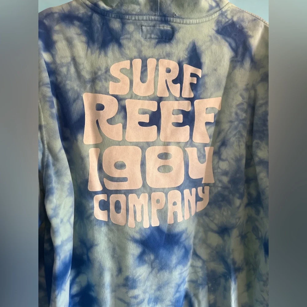 Reef Blue Tie-Dye Hoodie 🤙🏽